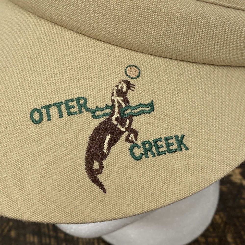 Texace Otter Creek Golf Course Women's Reversible Beige & Tartan Plaid Visor New - Picture 11 of 16